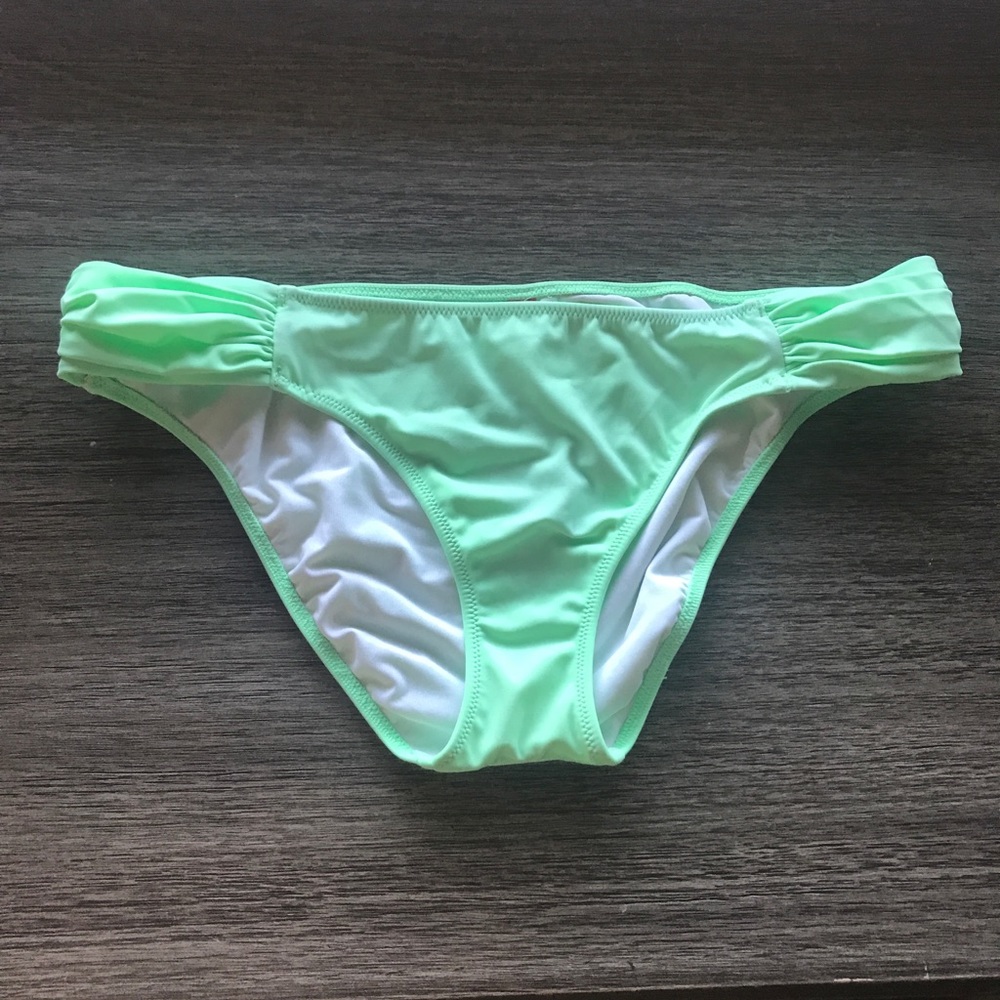 Light Lime Bunched Side VS Bikini Bottoms